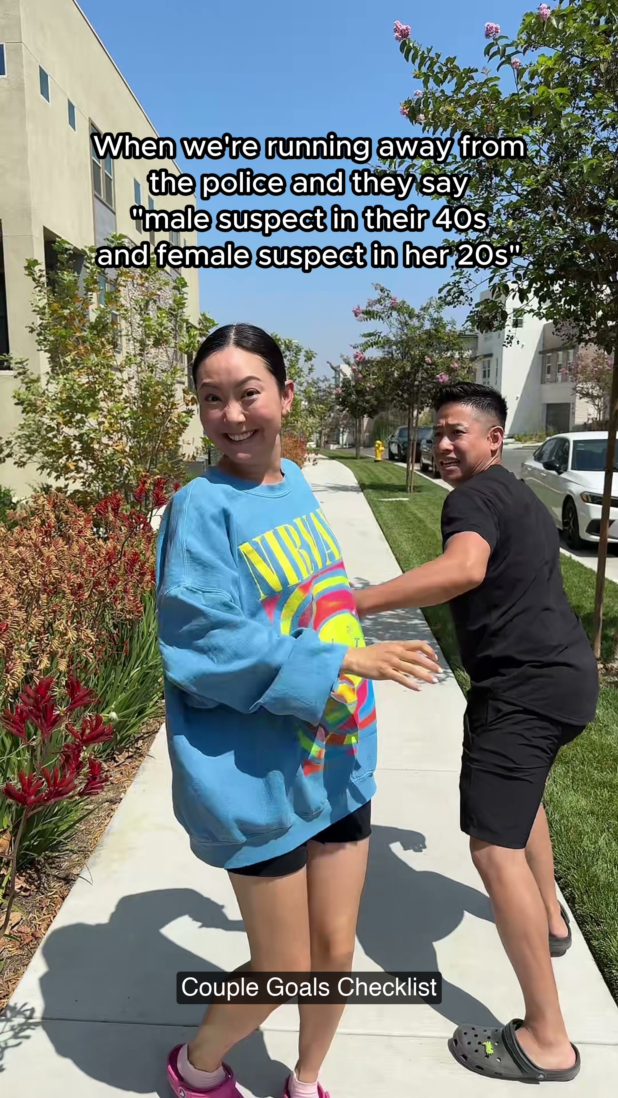 Husband And Wife Running Away From The Police — Couple Goals Checklist.jpg