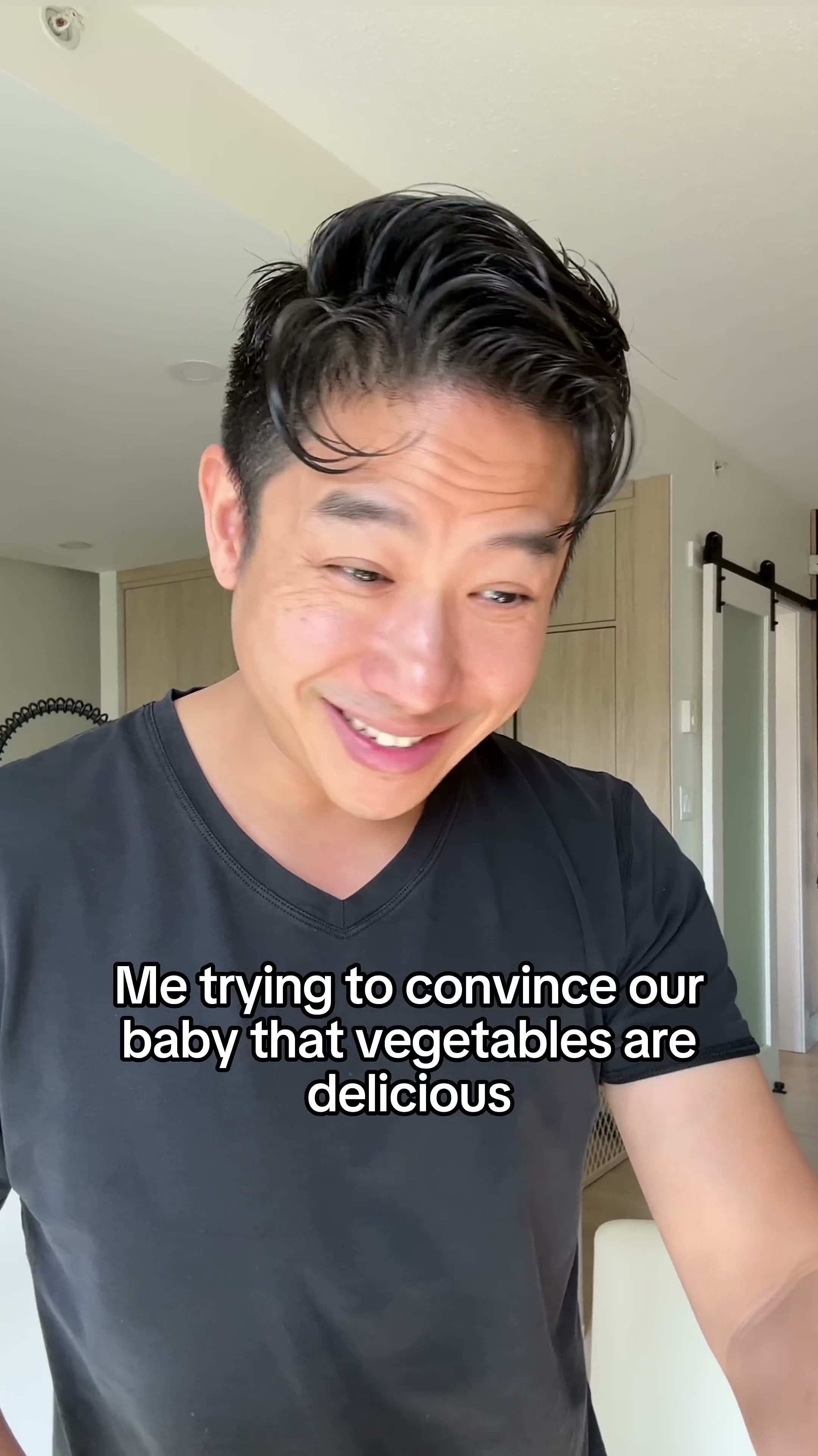 Me trying to convince our baby that vegetables are delicious.mp4