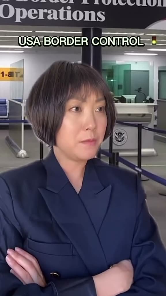 True story - USA border control questioning mini Jeenie.mp4