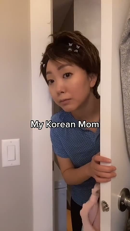 Korean mom making food for daughter having bad day.mp4