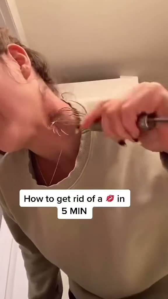 How to get rid of a hickey in Korean Mom outfit.mp4