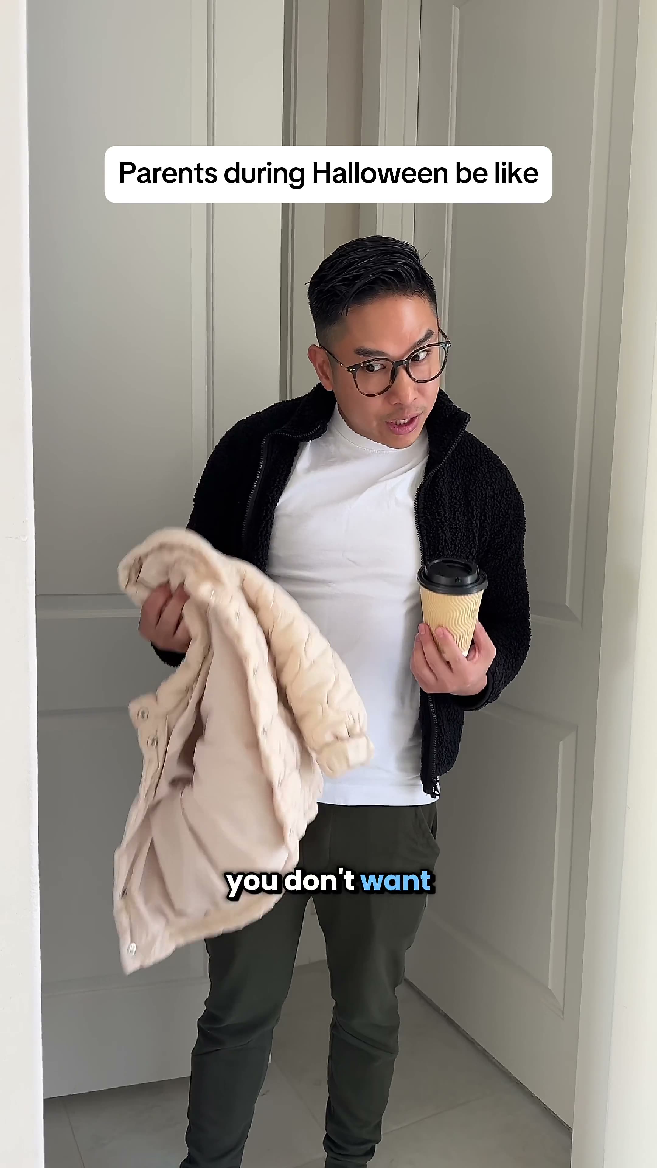 Parents when their kids trick or treat.mp4