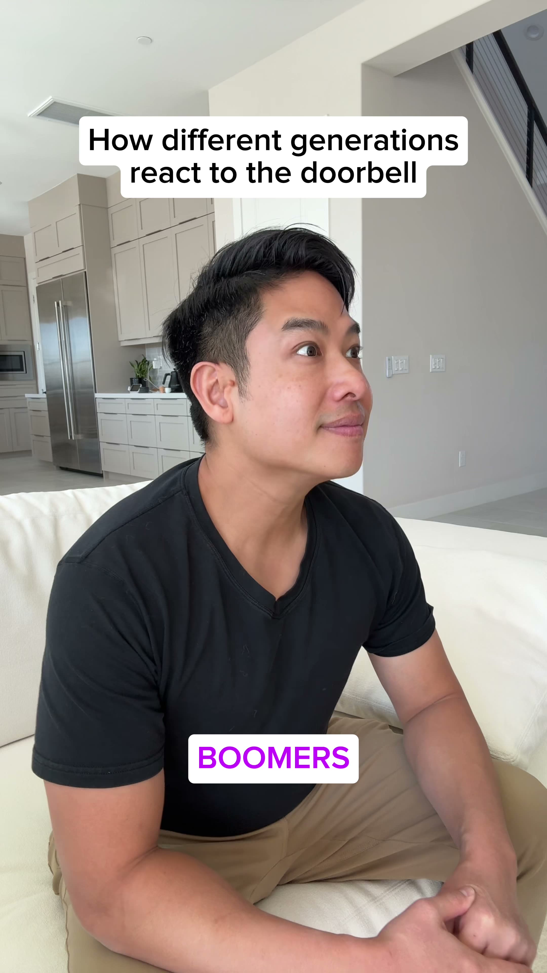 Different Generations Reacting To The Doorbell Be Like.mp4