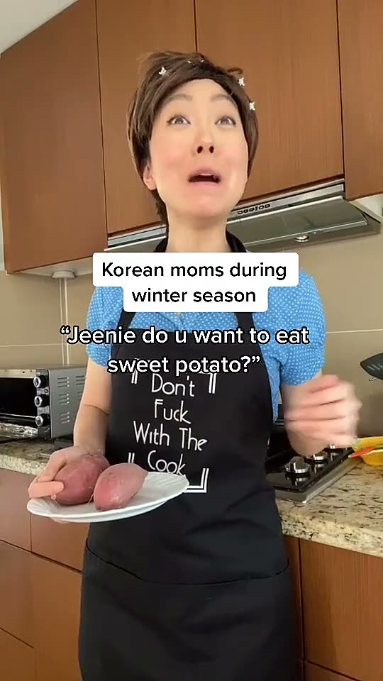 Korean mom during winter season - goguma.mp4