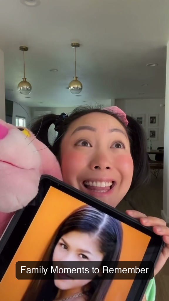 Korean Mom giving Mini Jeenie a bowl haircut — Family Moments to Remember.jpg