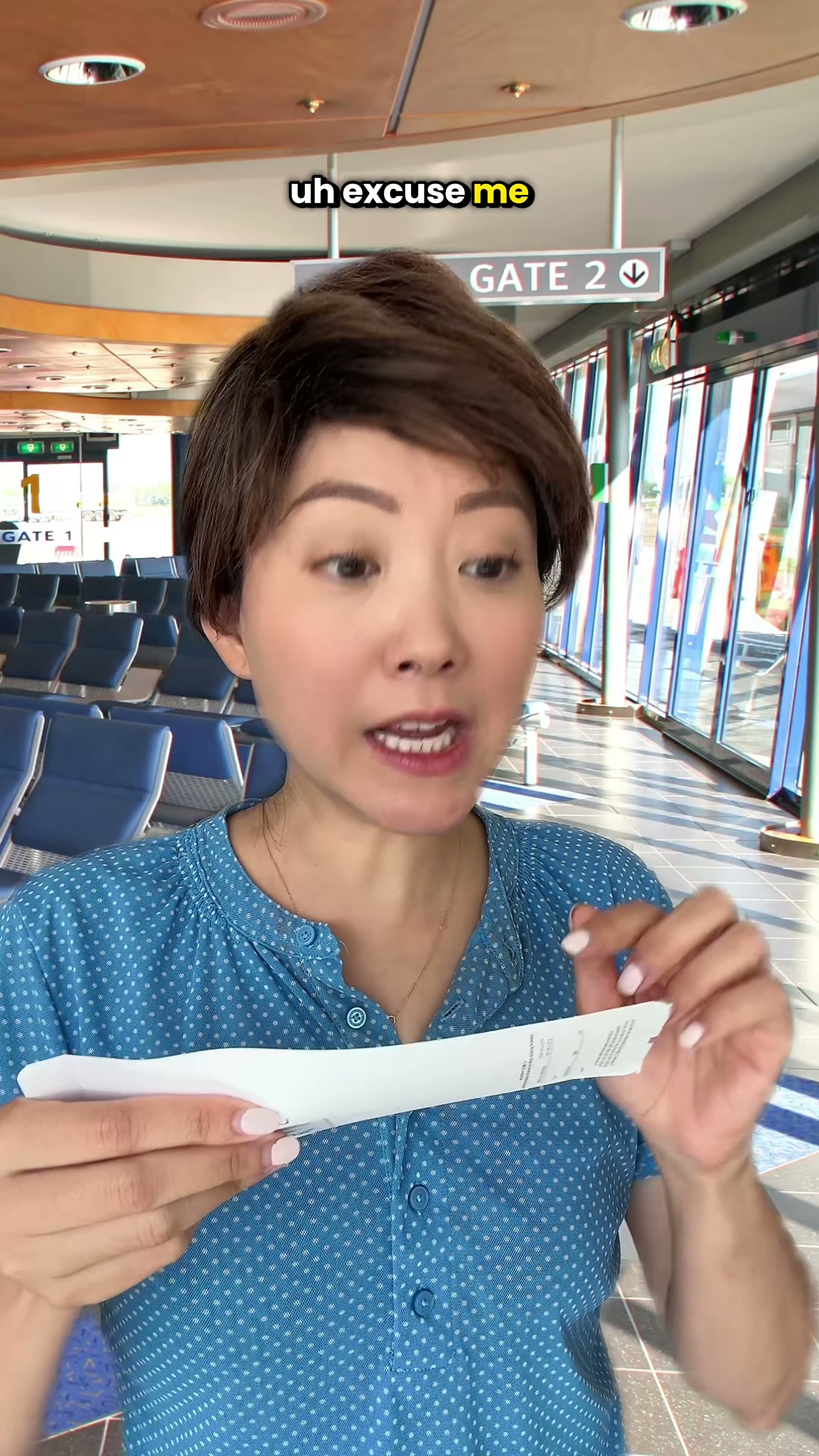 Korean mom & Mini Jeenie getting free upgrade.mp4