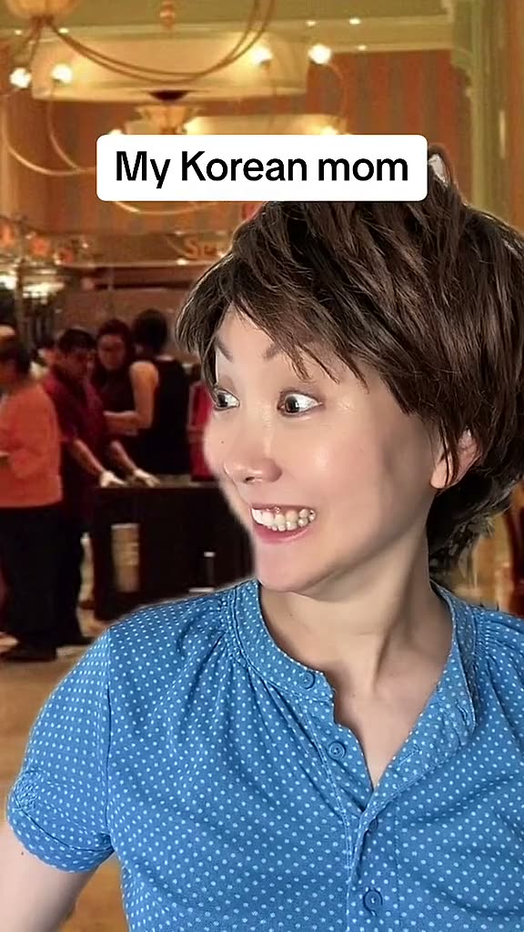 Korean mom - kids under 7 eat free.mp4